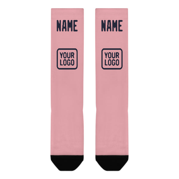 Maßgeschneidertes Rosa Stahlblau Kniestrümpfe
