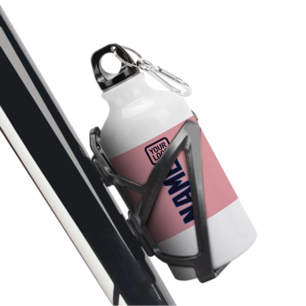 Maßgeschneidertes Rosa Stahlblau Sportflasche