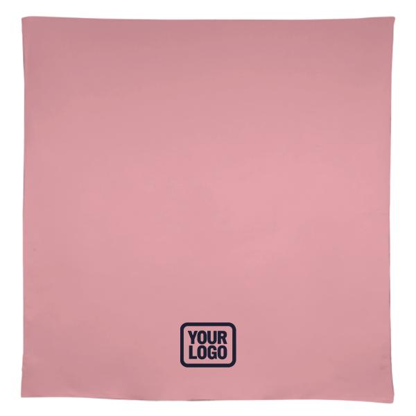 Tovaglia quadrata rosa e azzurra su misura