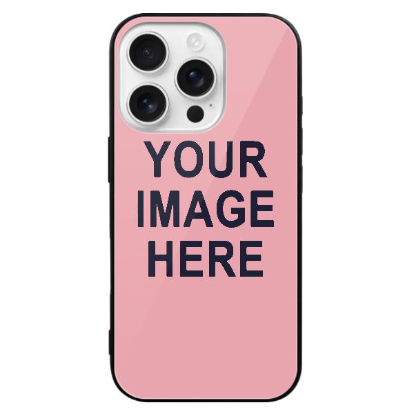 Custodia per telefono personalizzata in acciaio rosa e blu
