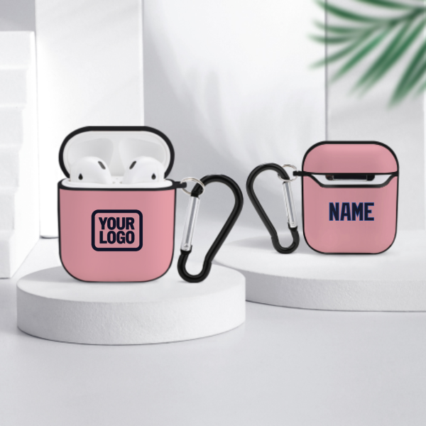 Maßgeschneidertes Rosa Stahlblau AirPods-Hülle