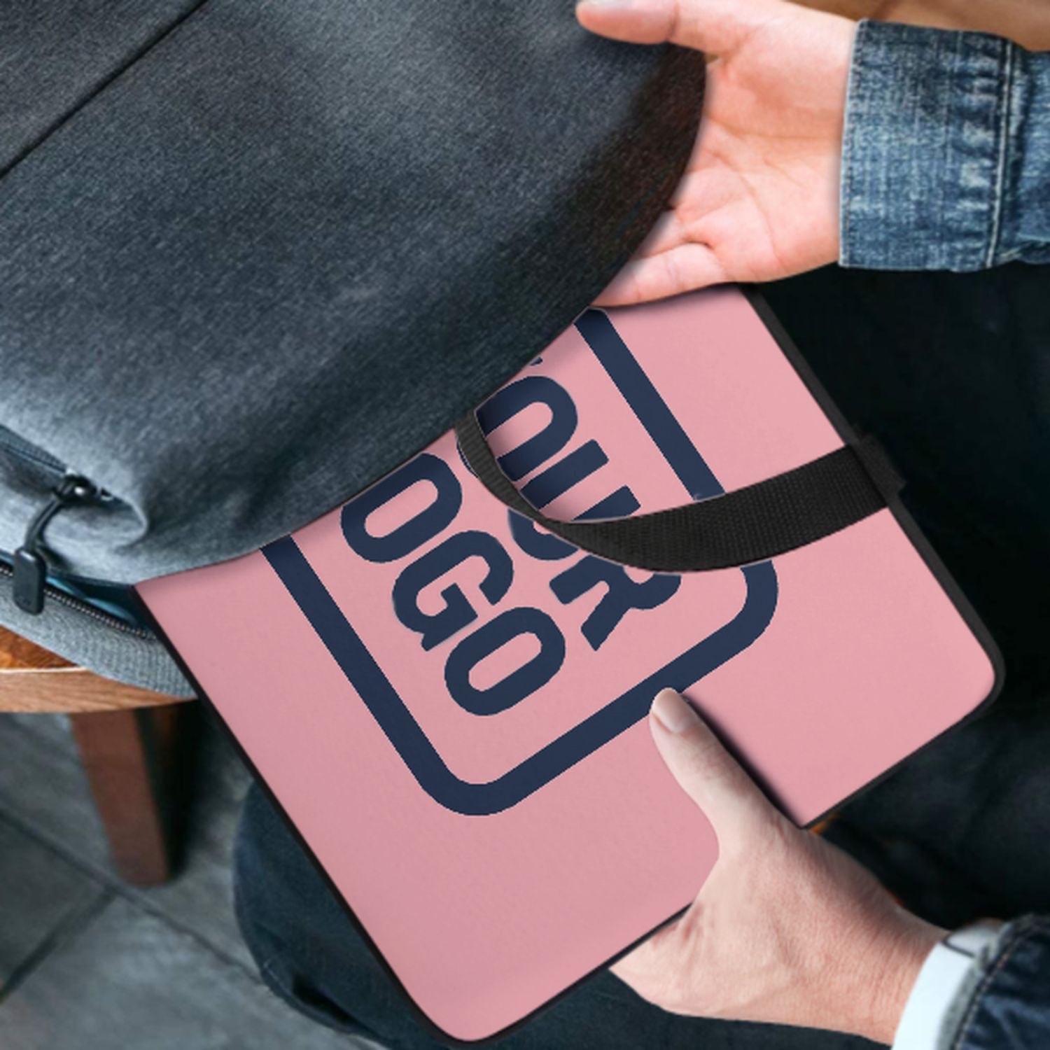 Maßgeschneidertes Rosa Blue Laptop Tasche