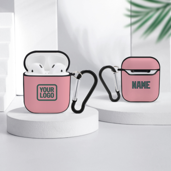 Maßgeschneidertes Rosa Blaugrün AirPods-Hülle