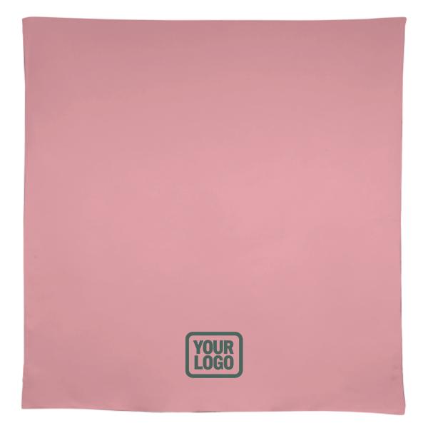 Tovaglia quadrata blu navy rosa su misura