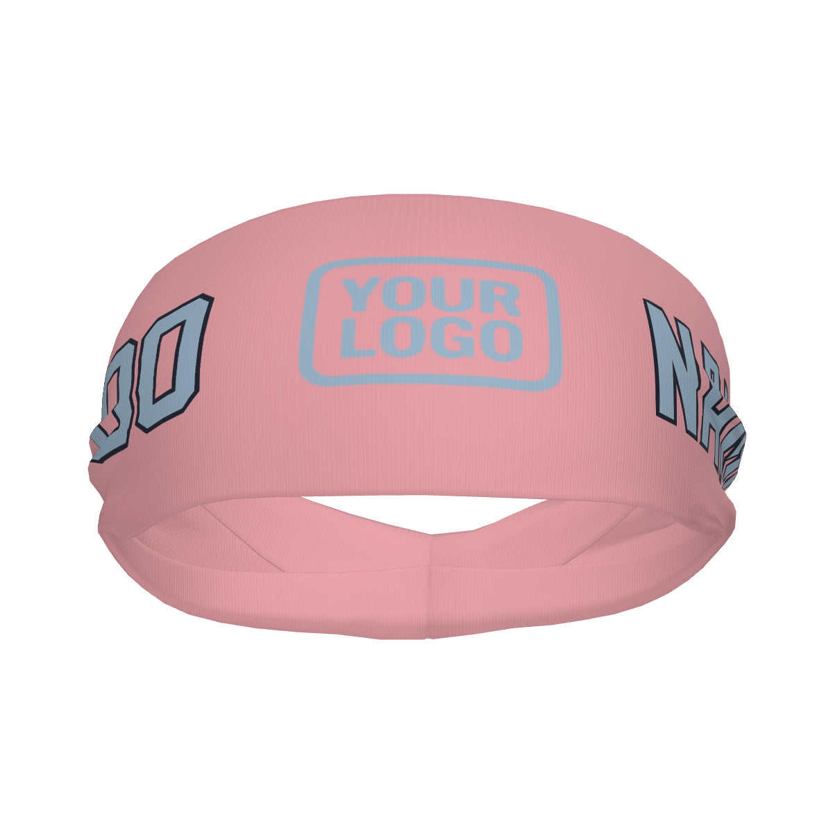 Maßgeschneidertes Rosa Hellblau Sport Stirnband
