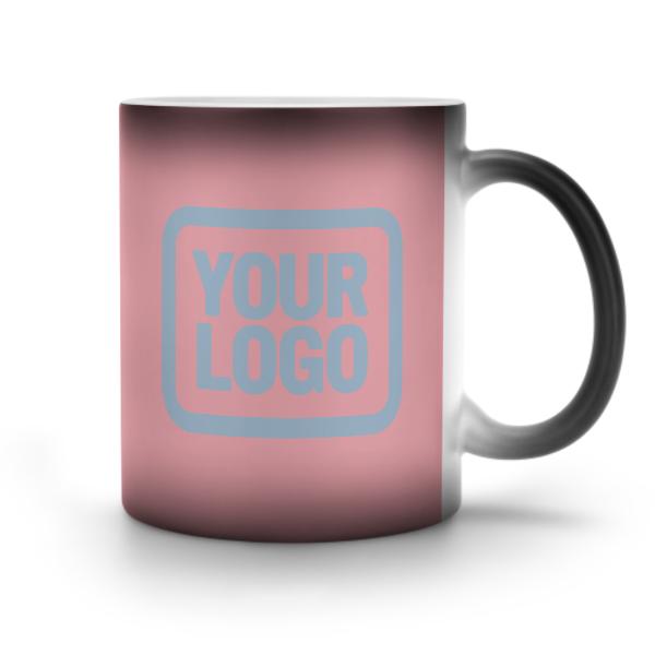 Maßgeschneidertes Rosa Hellblau Magischer Becher