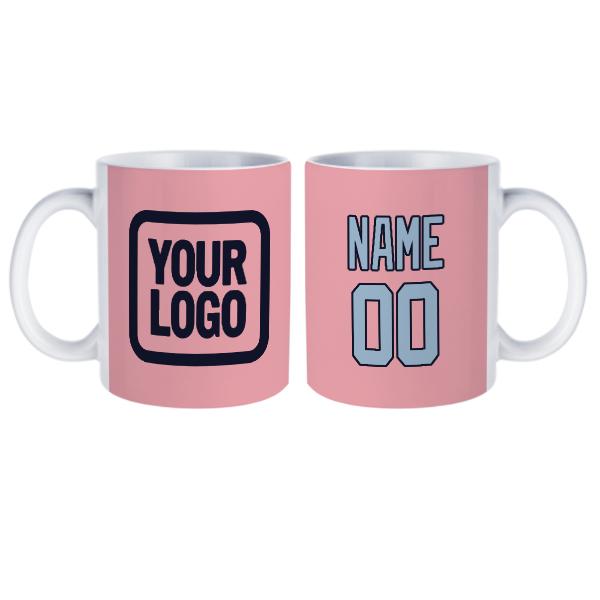 Tazza personalizzata rosa azzurra