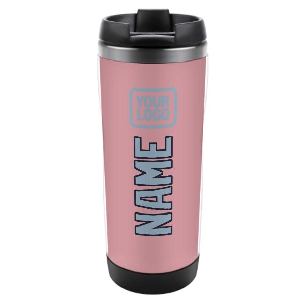 Maßgeschneidertes Rosa Hellblau Edelstahlbecher