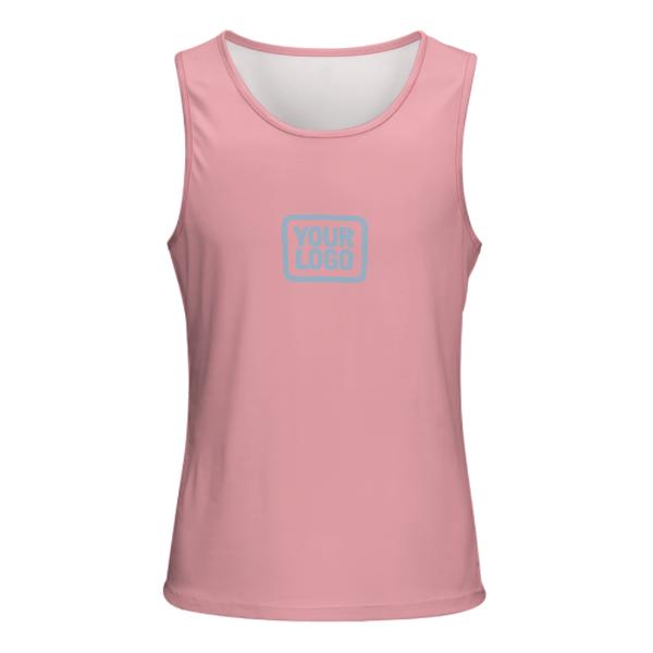 Maßgeschneidertes Rosa Hellblau Herren Tanktop