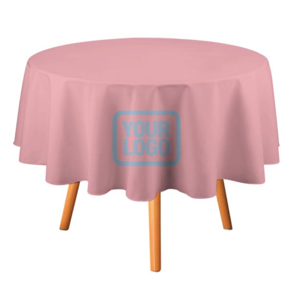 Maßgeschneidertes Rosa Hellblau Runde Tischdecke