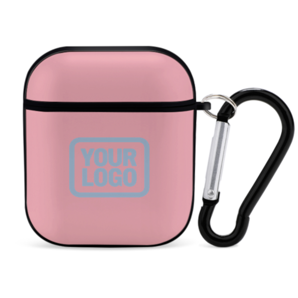 Maßgeschneidertes Rosa Hellblau AirPods-Hülle
