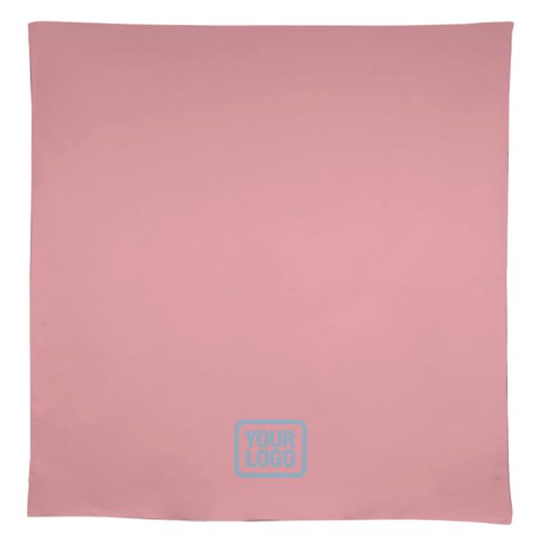 Tovaglia quadrata blu acciaio rosa su misura