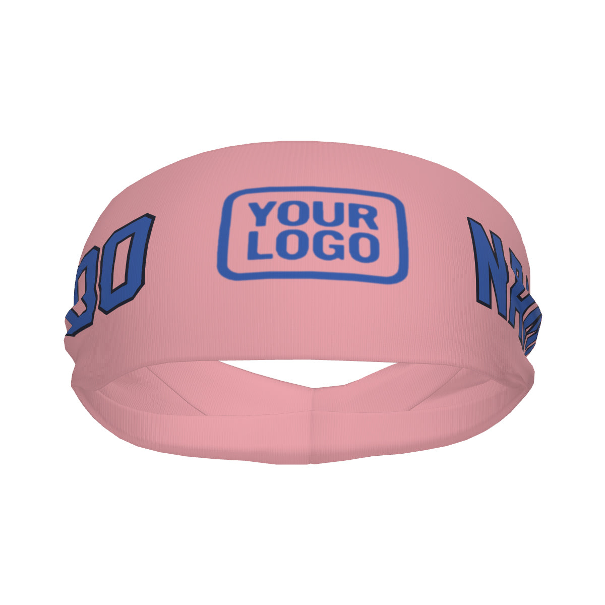 Maßgeschneidertes Rosa Himmelblau Sport Stirnband