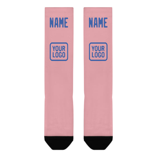 Maßgeschneidertes Rosa Himmelblau Kniestrümpfe
