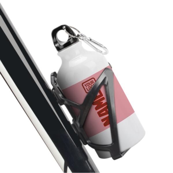Maßgeschneidertes Rosa Korallenrot Sportflasche