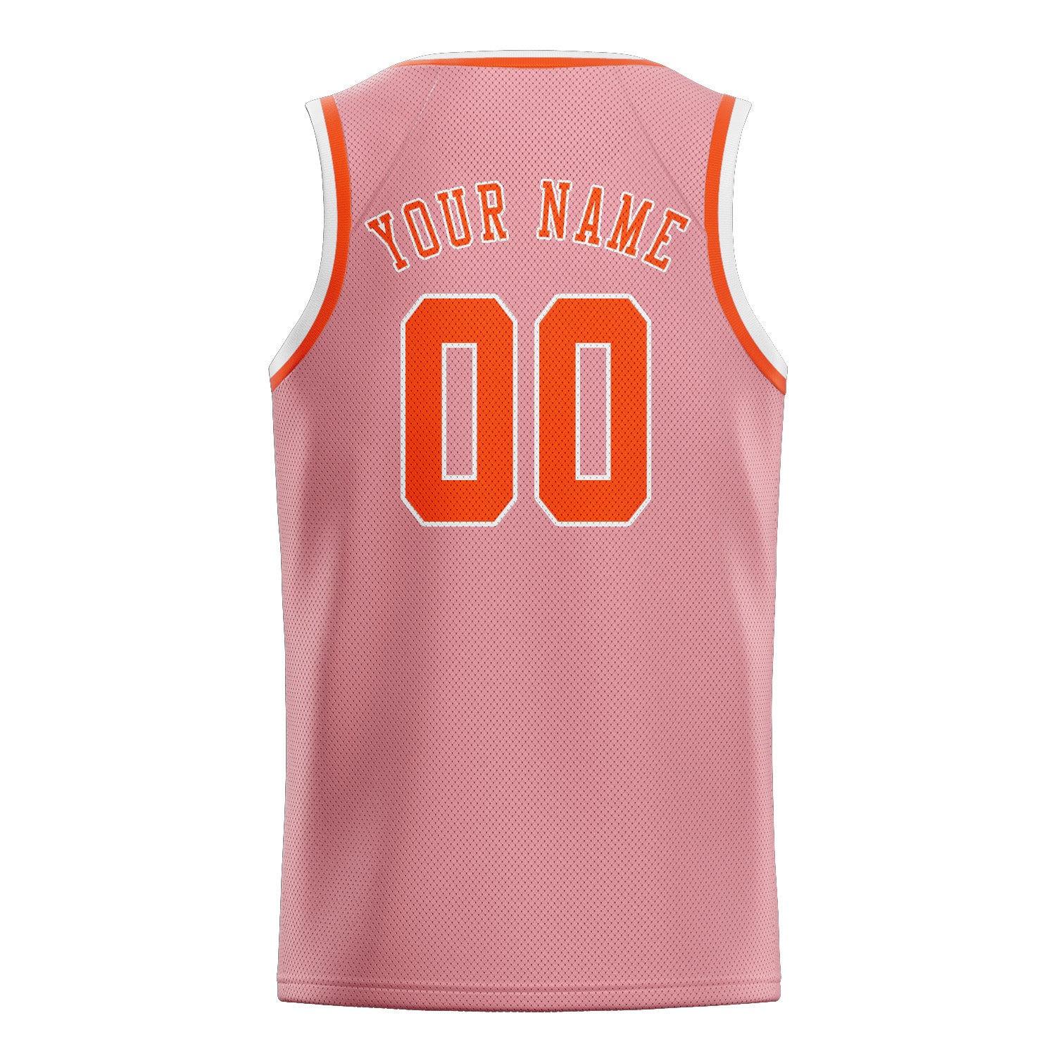 Benutzerdefiniertes Professionelles Rosa Orangerot Basketballtrikot
