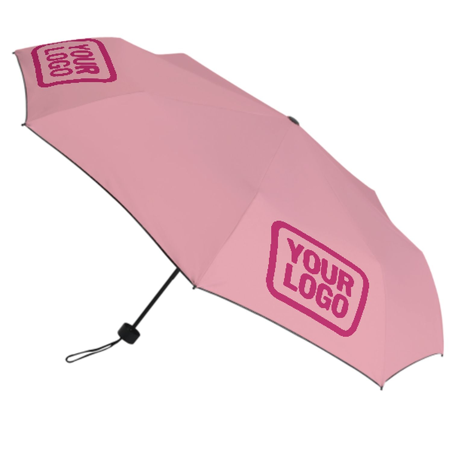 Maßgeschneidertes Rosa Rosarot Automatik-Regenschirm