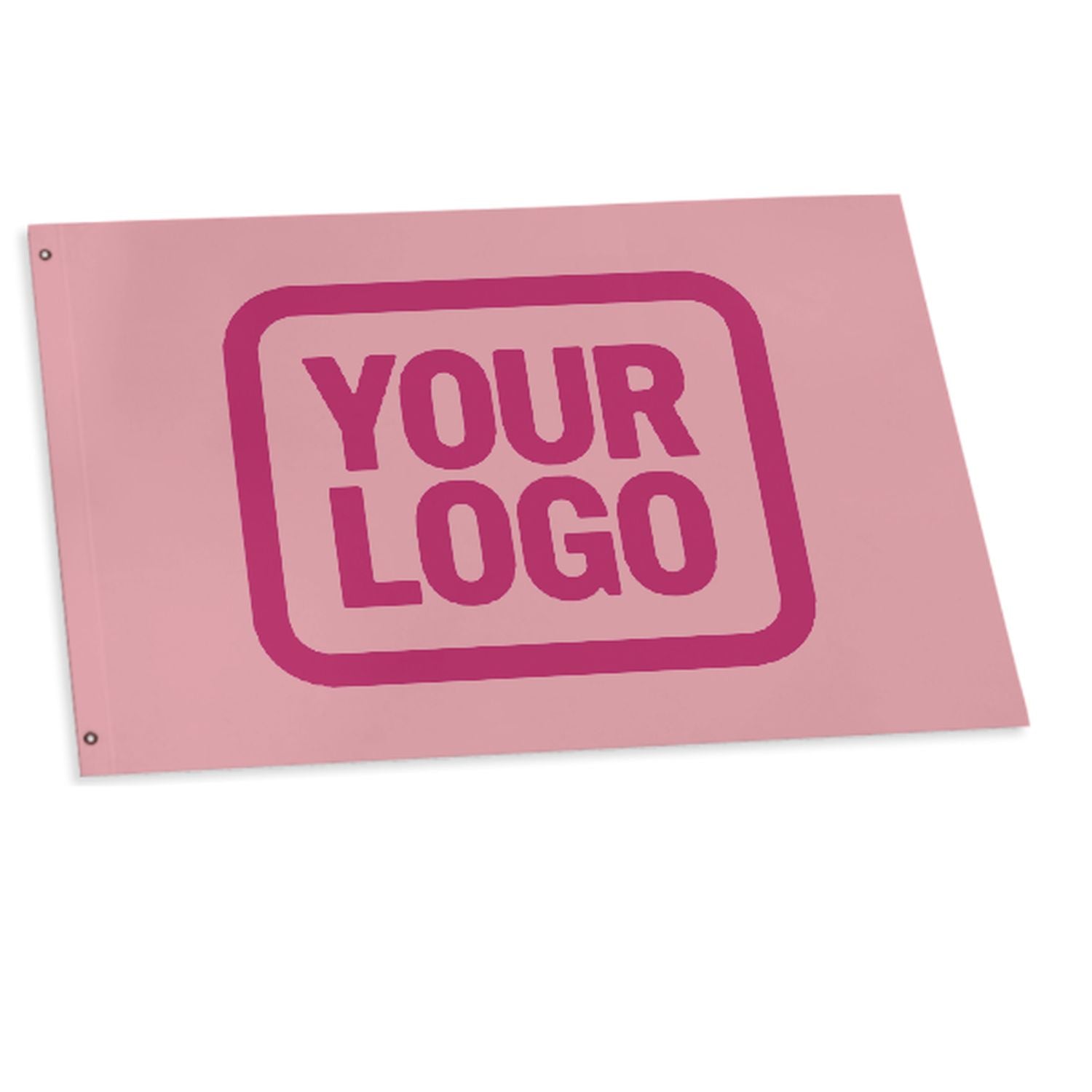 Maßgeschneidertes Rosa Rosarot Flagge