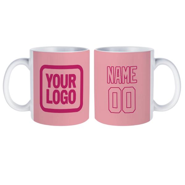 Tazza rosa personalizzata