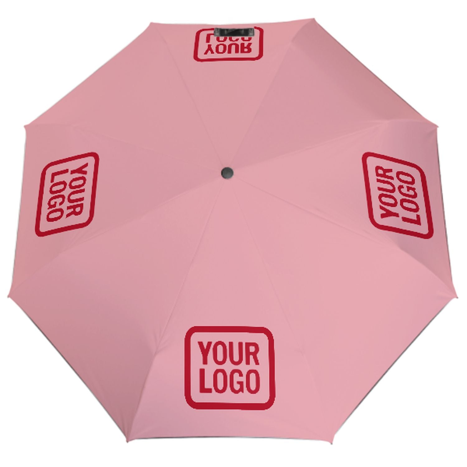 Maßgeschneidertes Rosa Rot Automatik-Regenschirm