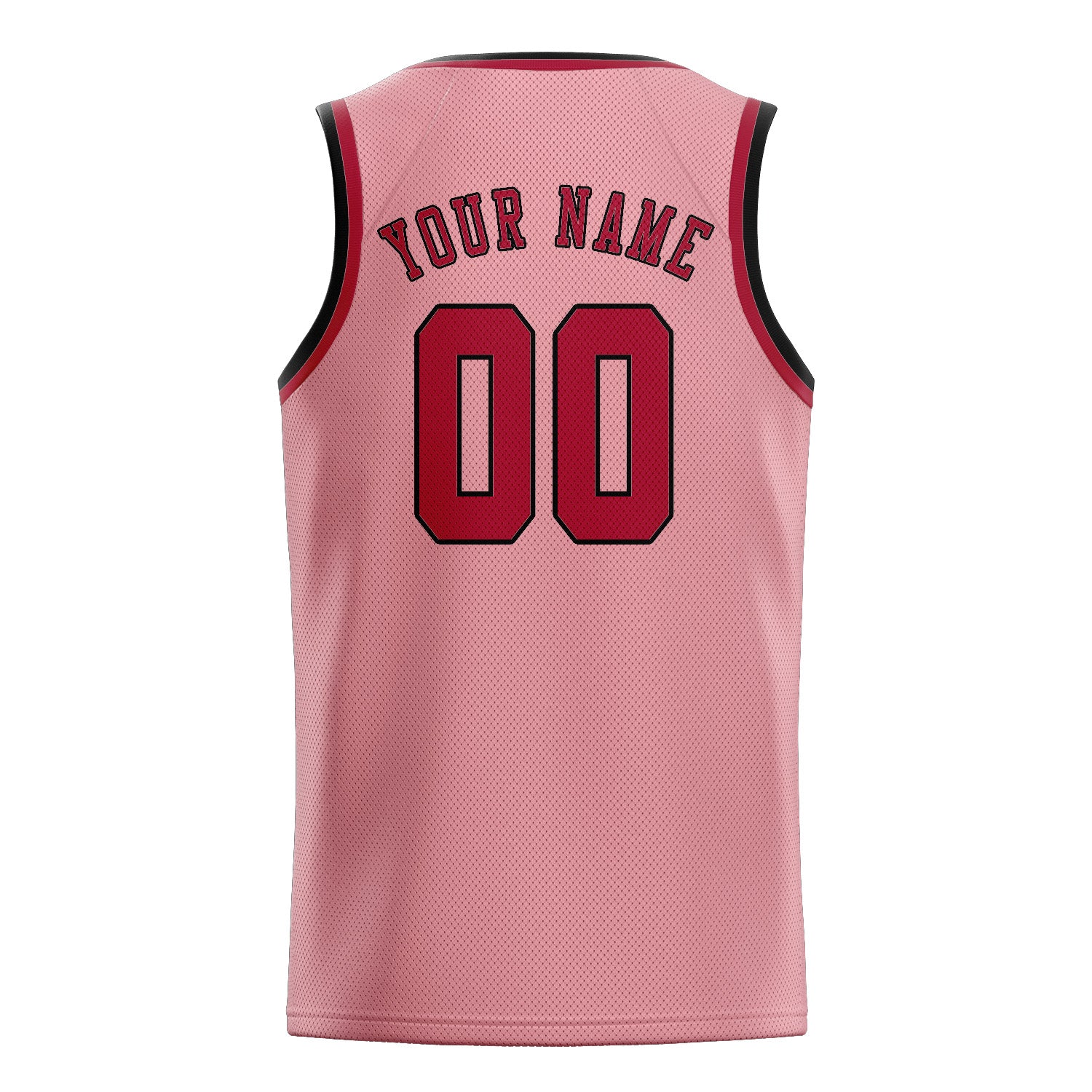 Benutzerdefiniertes Professionelles Rosa Rot Basketballtrikot