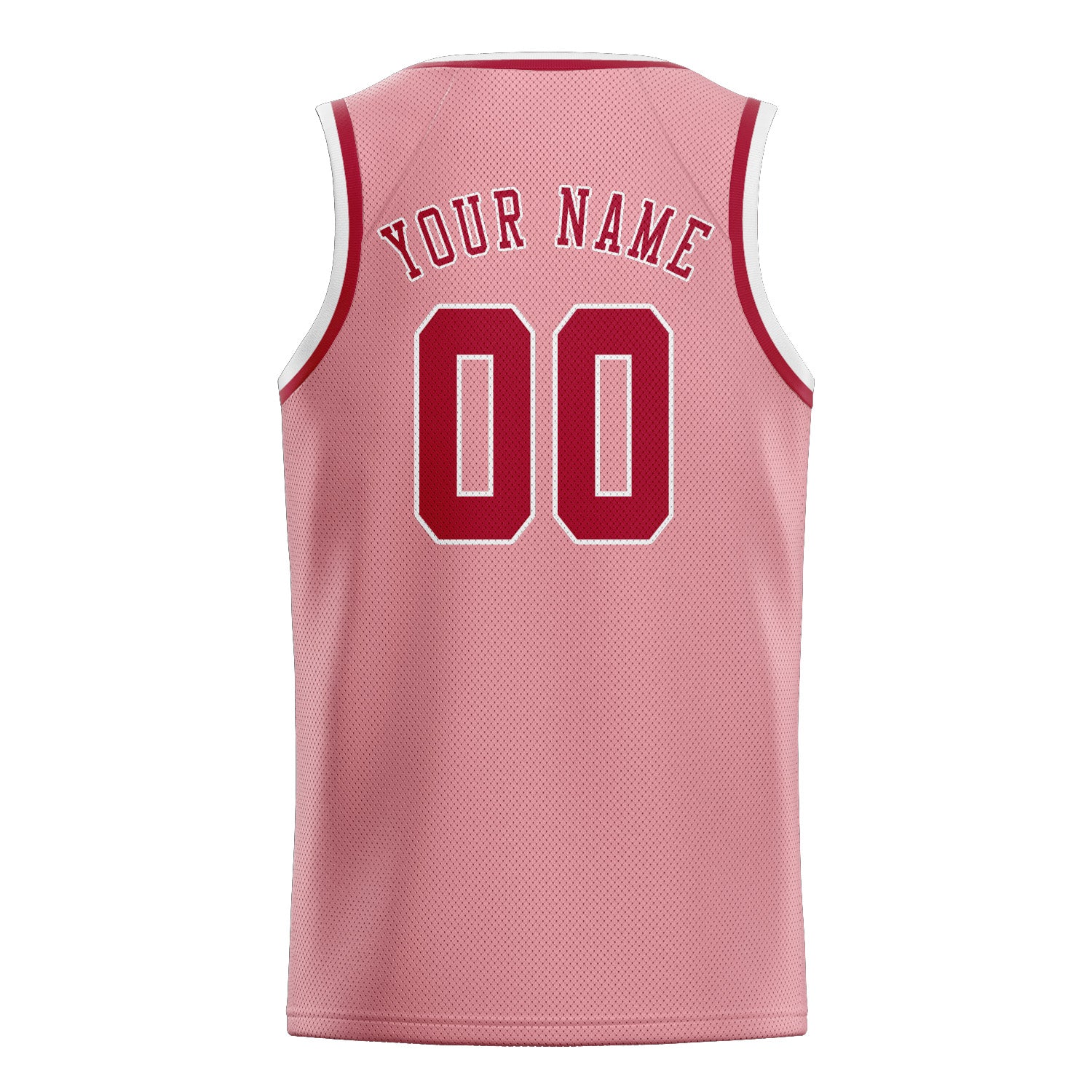 Benutzerdefiniertes Professionelles Rosa Rot Basketballtrikot