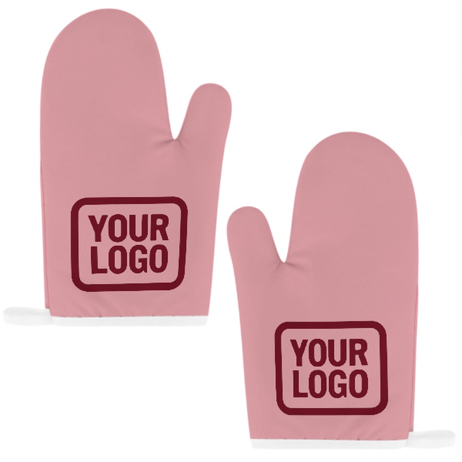 Maßgeschneidertes Rosa  Karmesinrot Topfhandschuh Set – 2-teilig