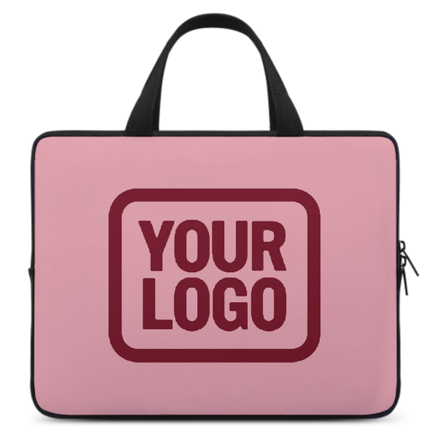 Maßgeschneidertes Rosa Crimson Red Laptop Tasche