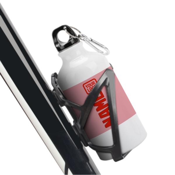 Maßgeschneidertes Rosa Orangerot Sportflasche