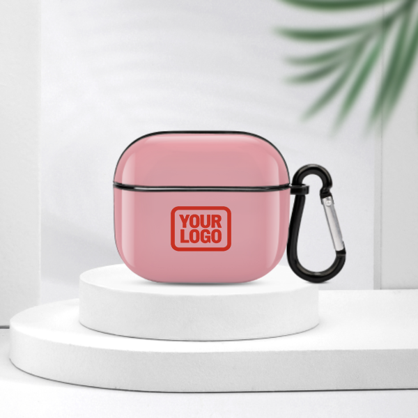 Maßgeschneidertes Rosa Orangerot AirPods-Hülle (3. Generation)