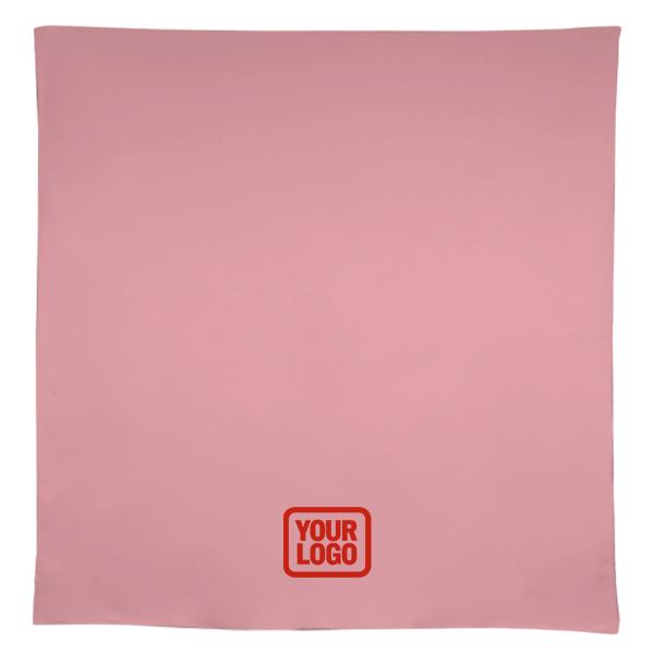 Tovaglia quadrata rosa corallo su misura