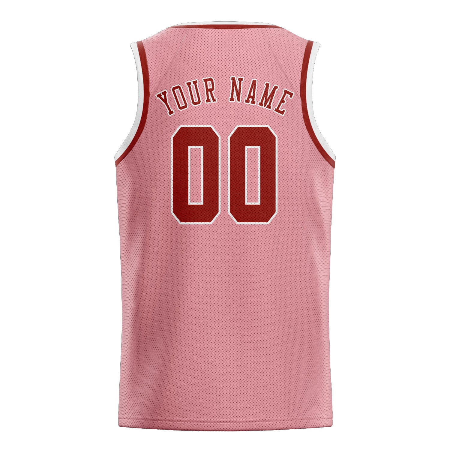 Benutzerdefiniertes Professionelles Rosa Korallenrot Basketballtrikot