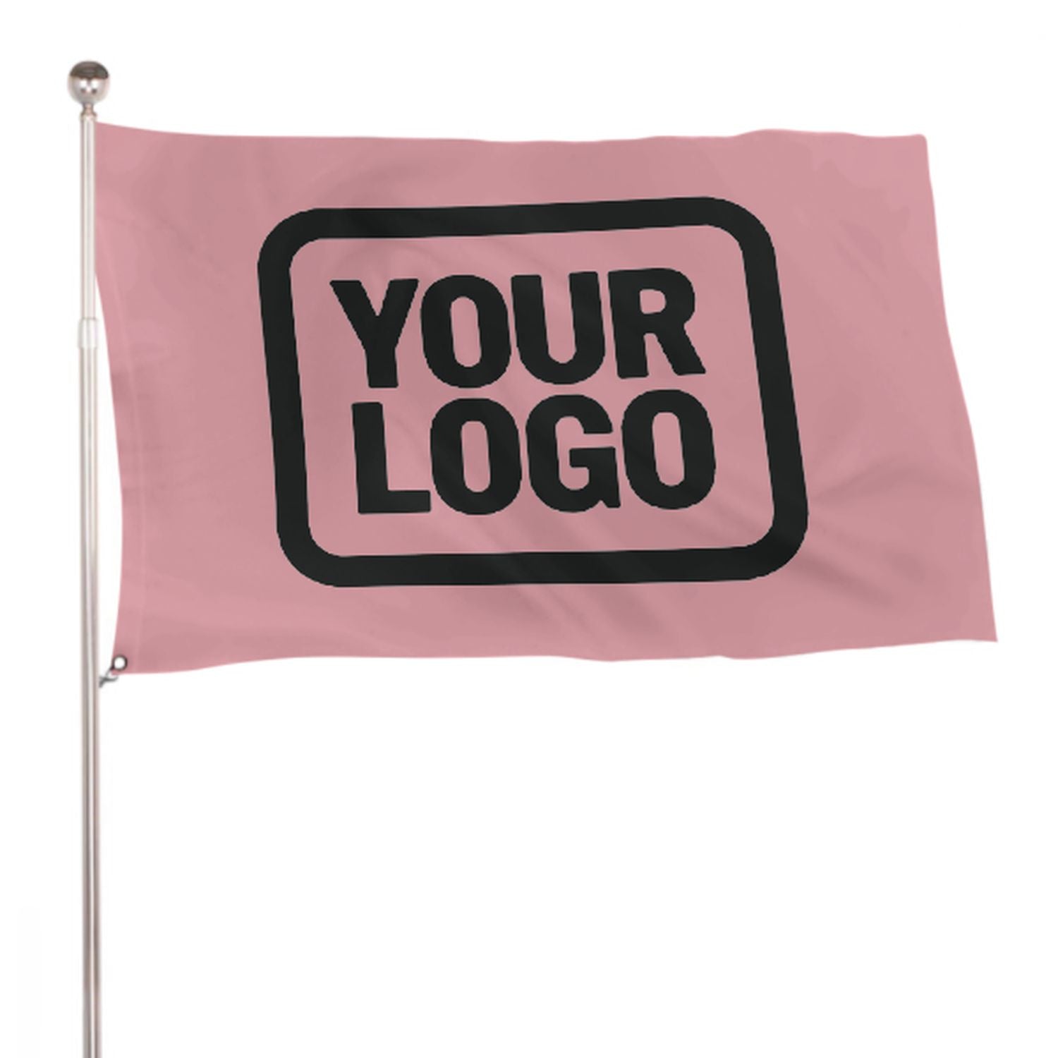 Maßgeschneidertes Rosa Schwarz Flagge