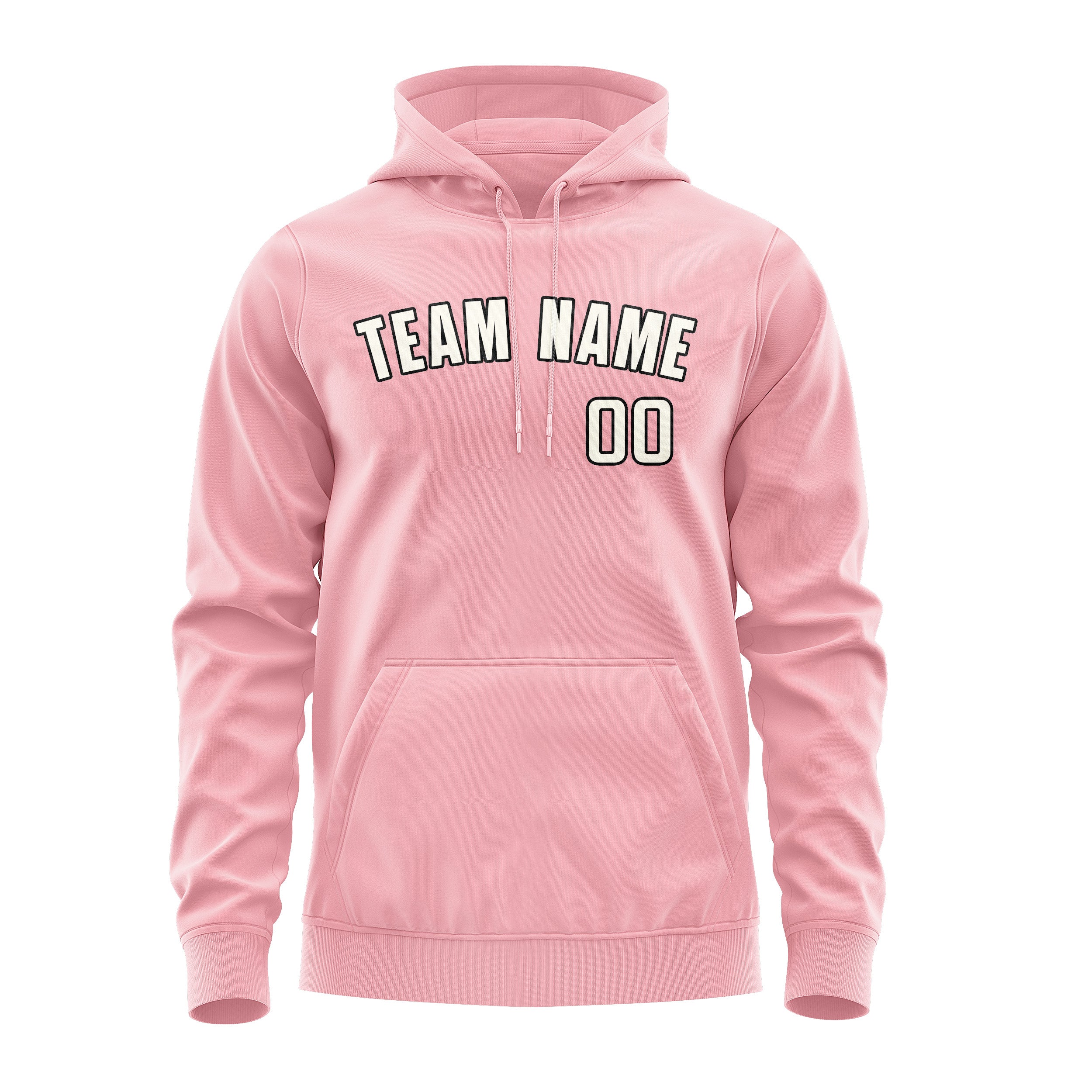 Maßgeschneidertes Rosa Beige Hoodie