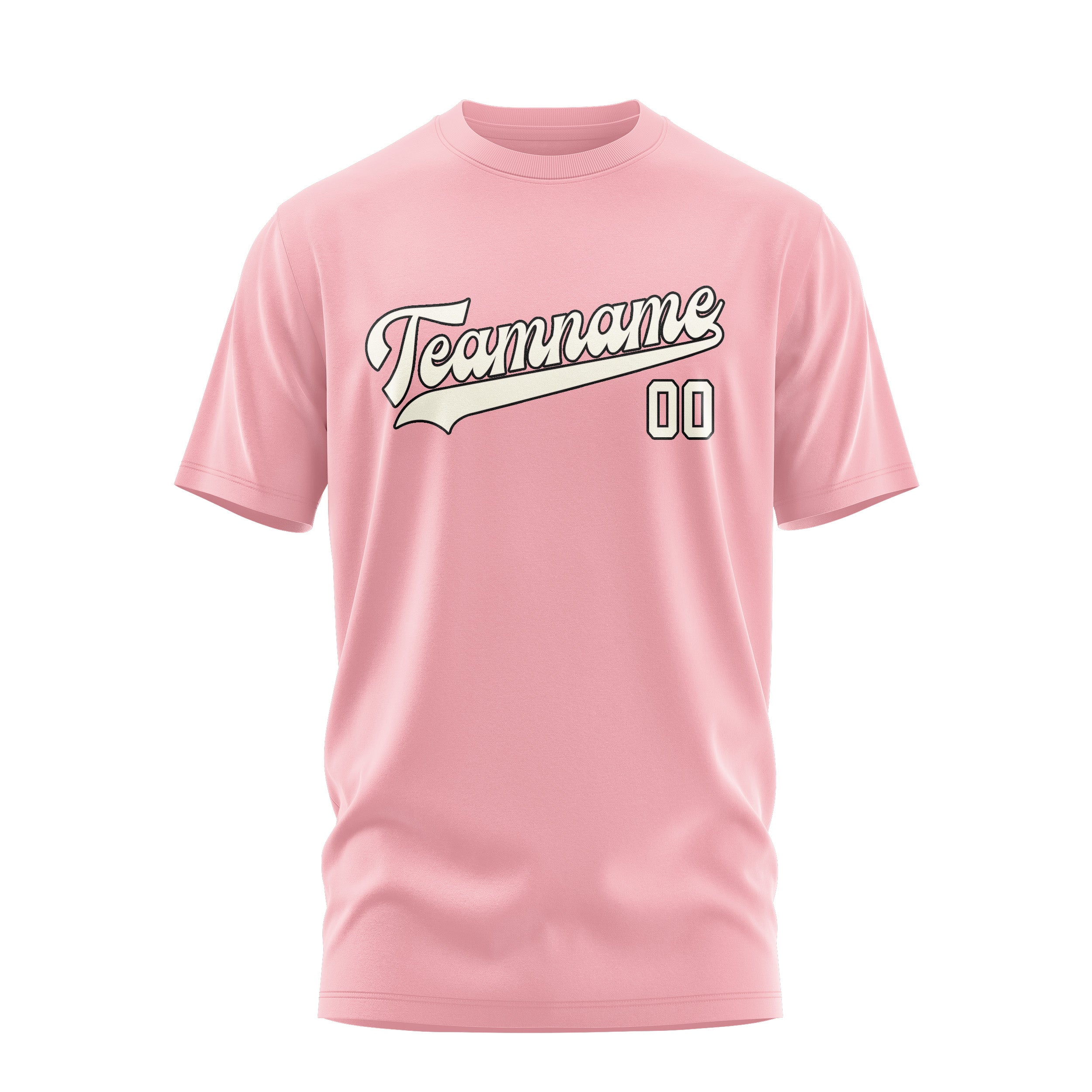 Maßgeschneidertes Rosa Beige T-Shirt