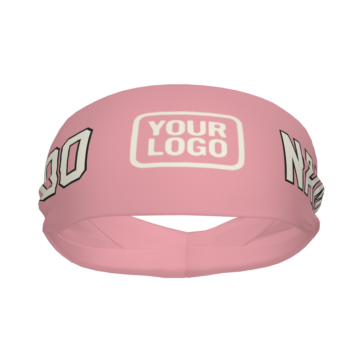 Maßgeschneidertes Rosa Beige Sport Stirnband