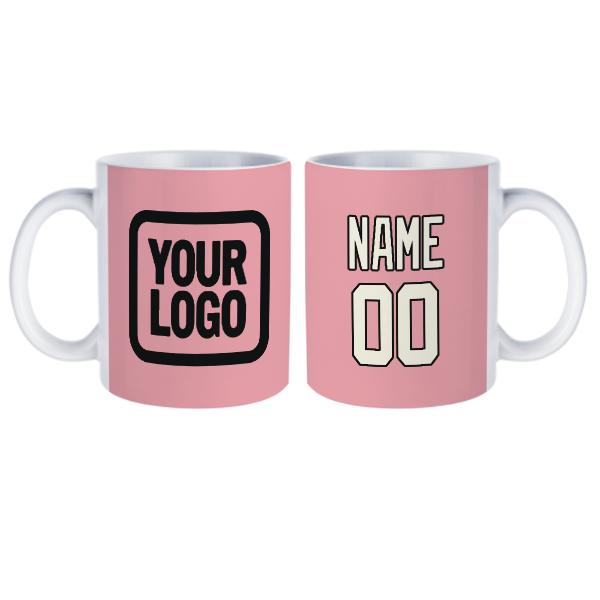 Tazza personalizzata rosa beige