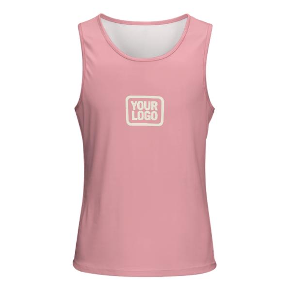 Maßgeschneidertes Rosa Beige Herren Tanktop