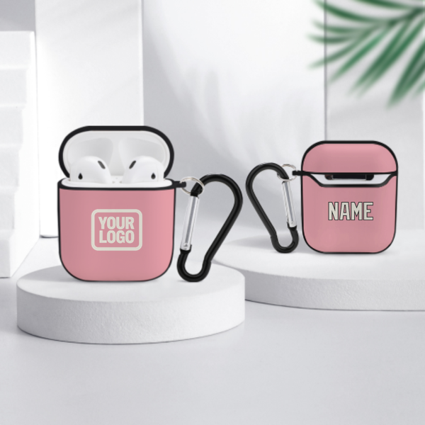 Maßgeschneidertes Rosa Beige AirPods-Hülle