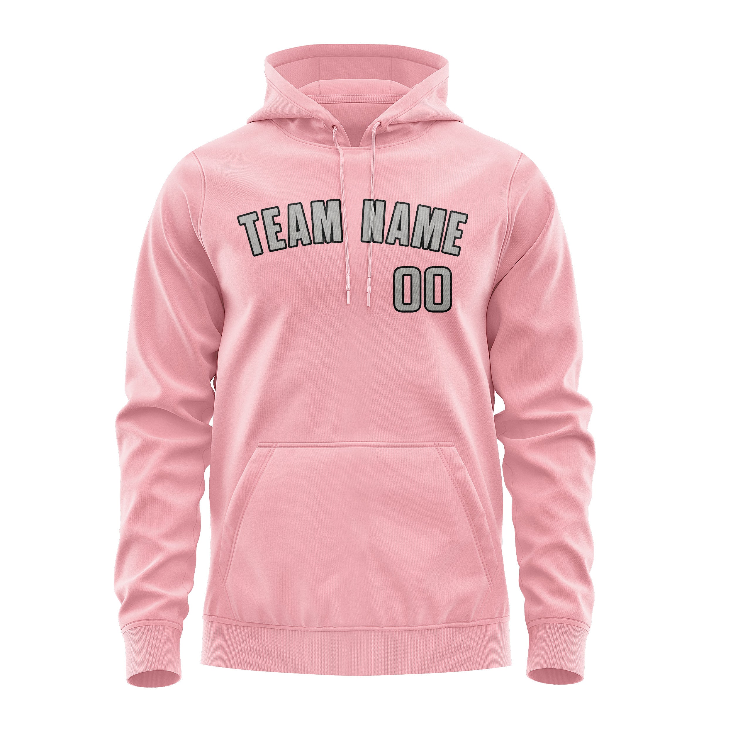 Maßgeschneidertes Rosa Grau Hoodie