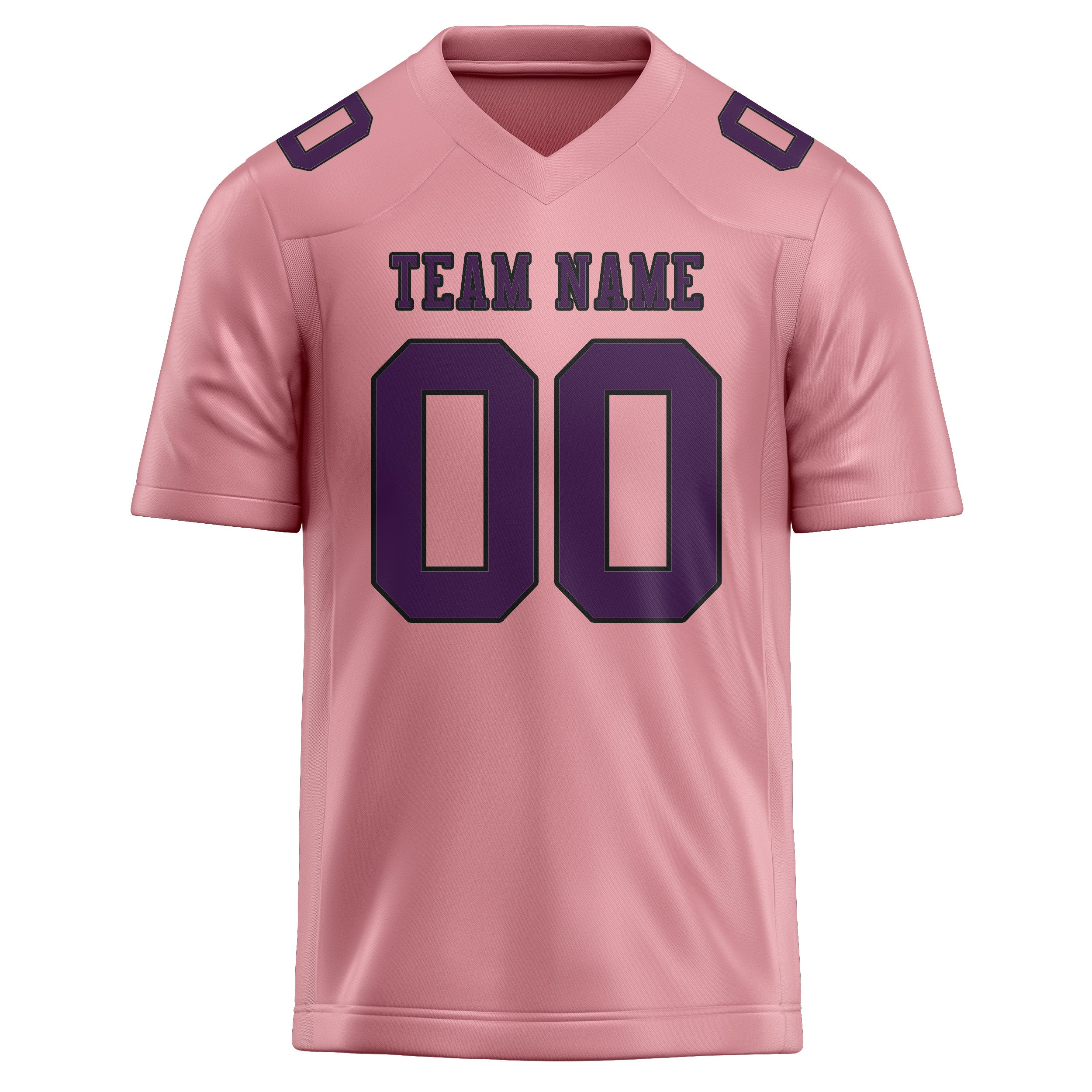 Maßgeschneidertes Professionelles Rosa Lila Rugbytrikot