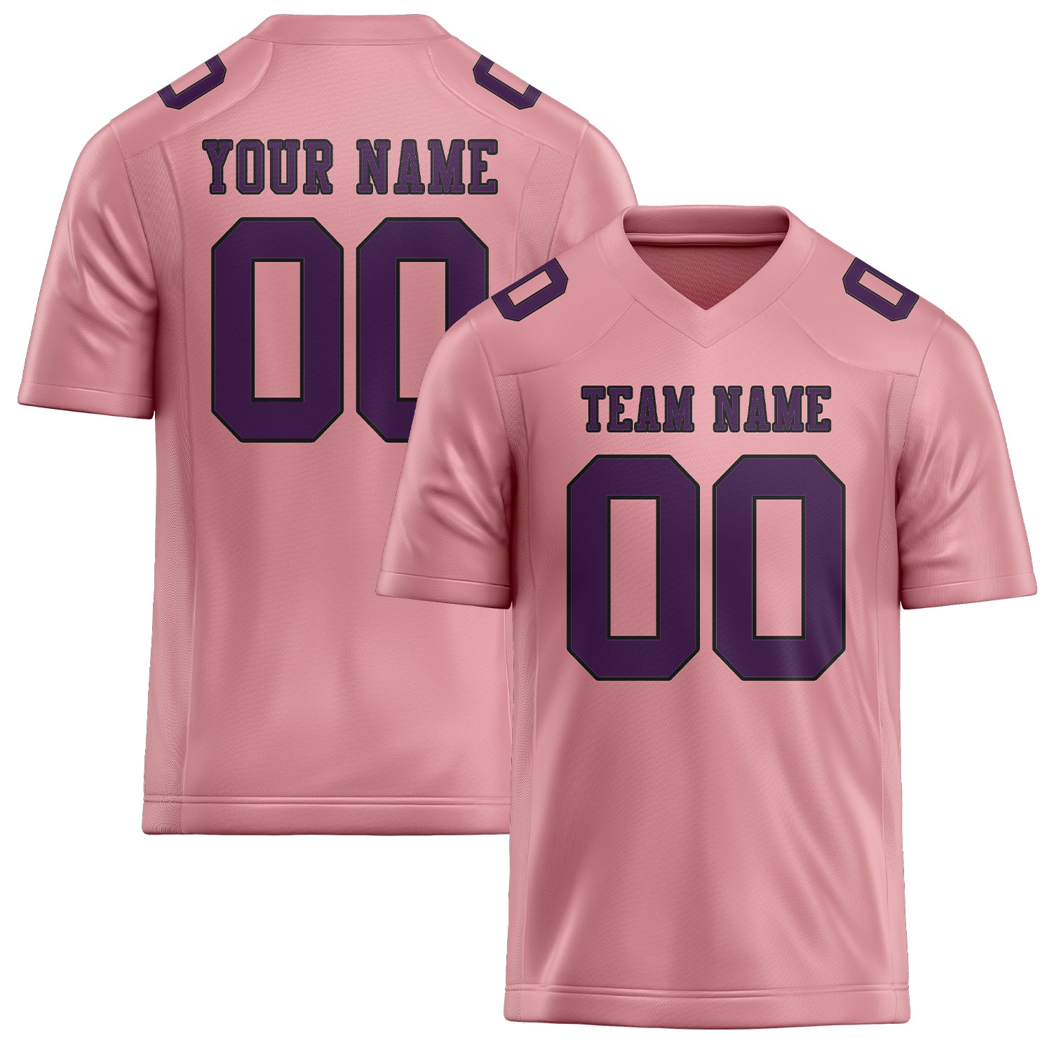 Maßgeschneidertes Professionelles Rosa Lila Rugbytrikot