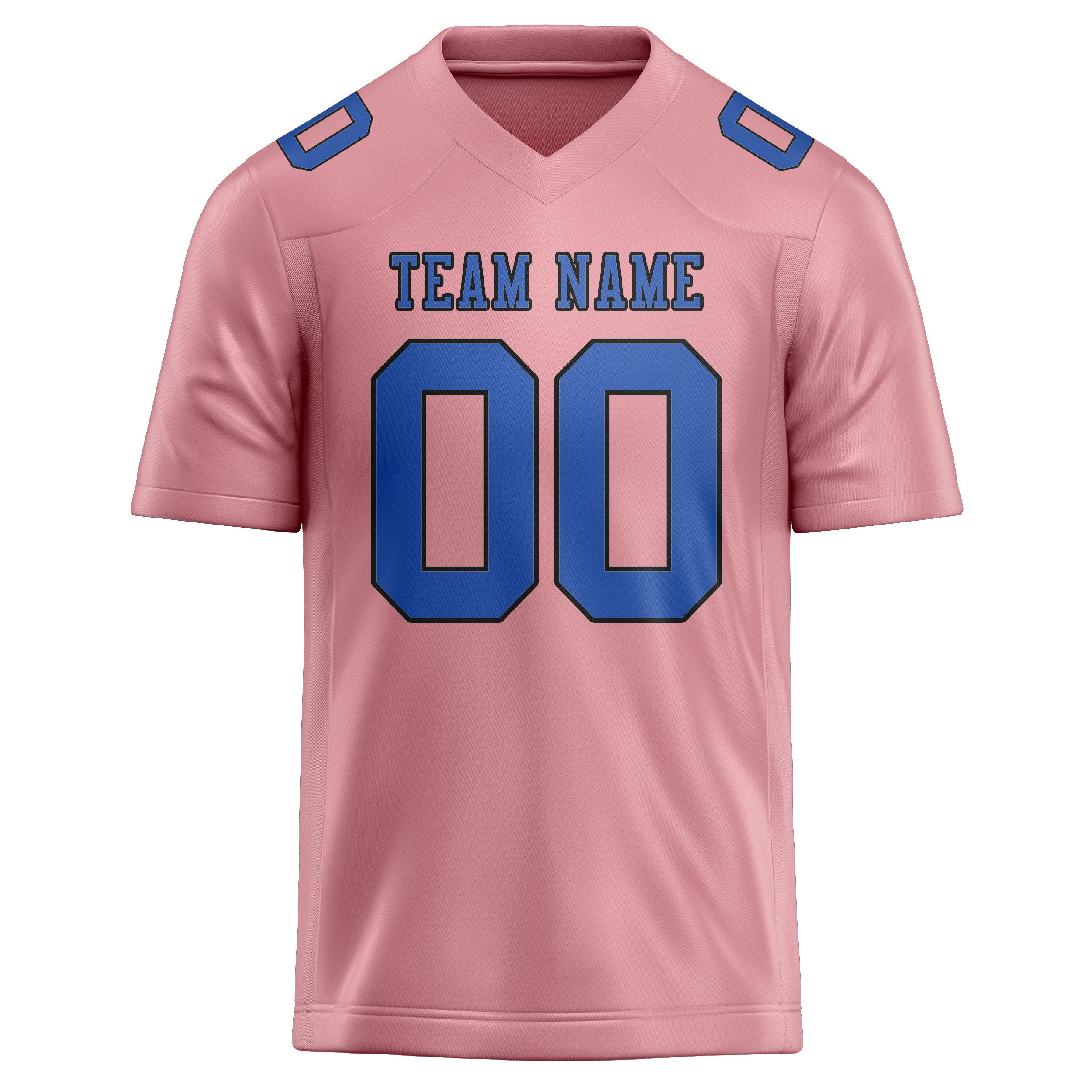 Maßgeschneidertes Professionelles Rosa Himmelblau Rugbytrikot
