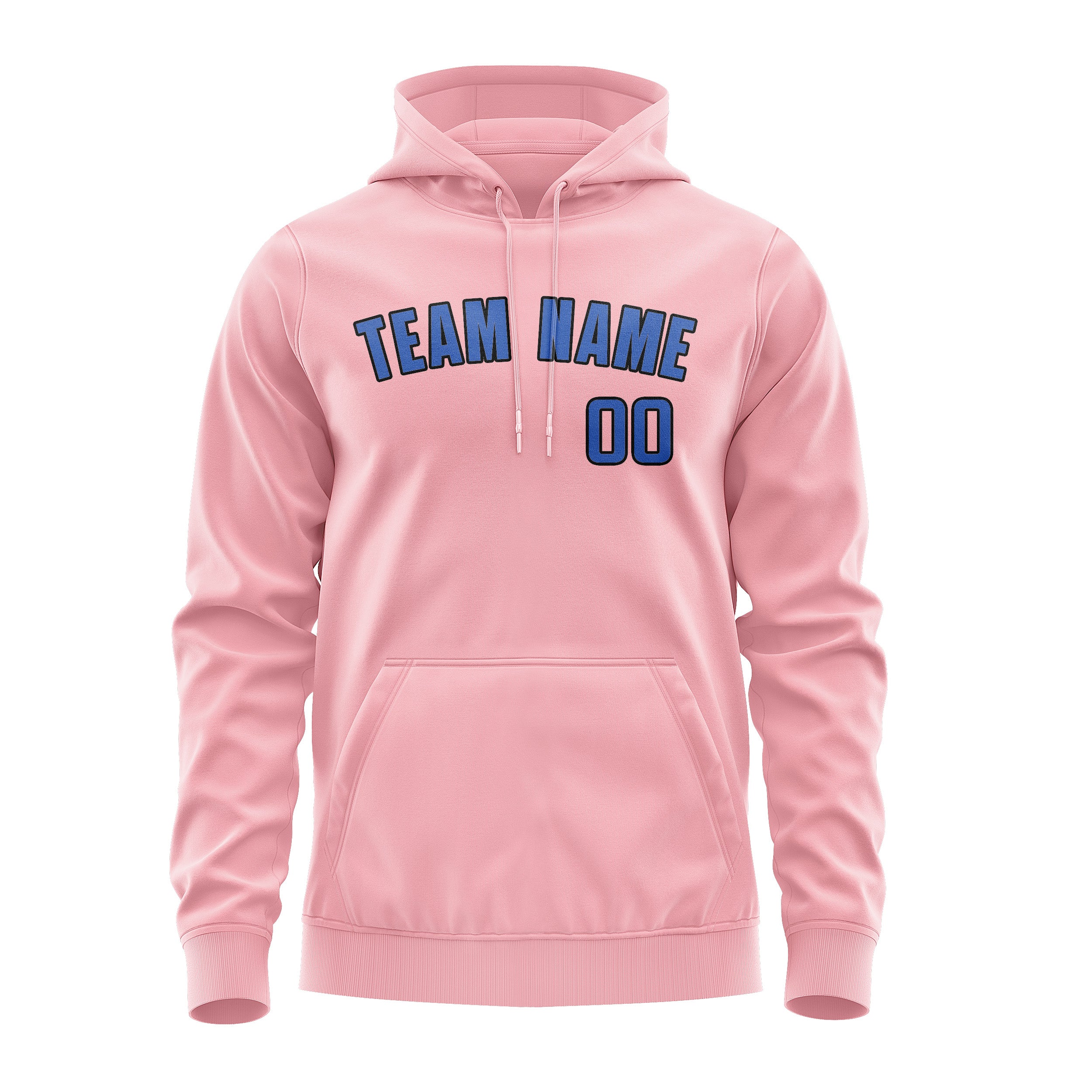 Maßgeschneidertes Rosa Himmelblau Hoodie
