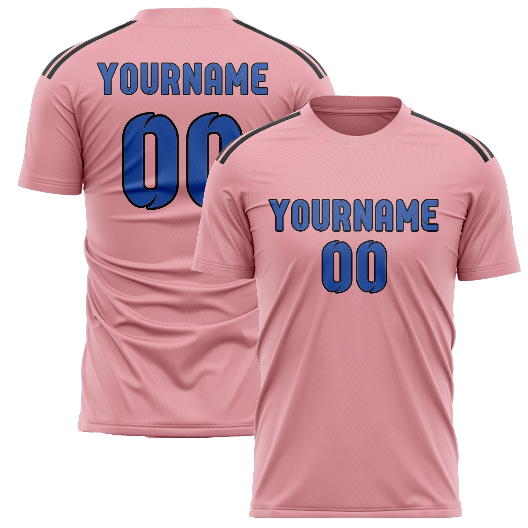 Benutzerdefiniertes Professionelles Rosa Himmelblau Fußballtrikot