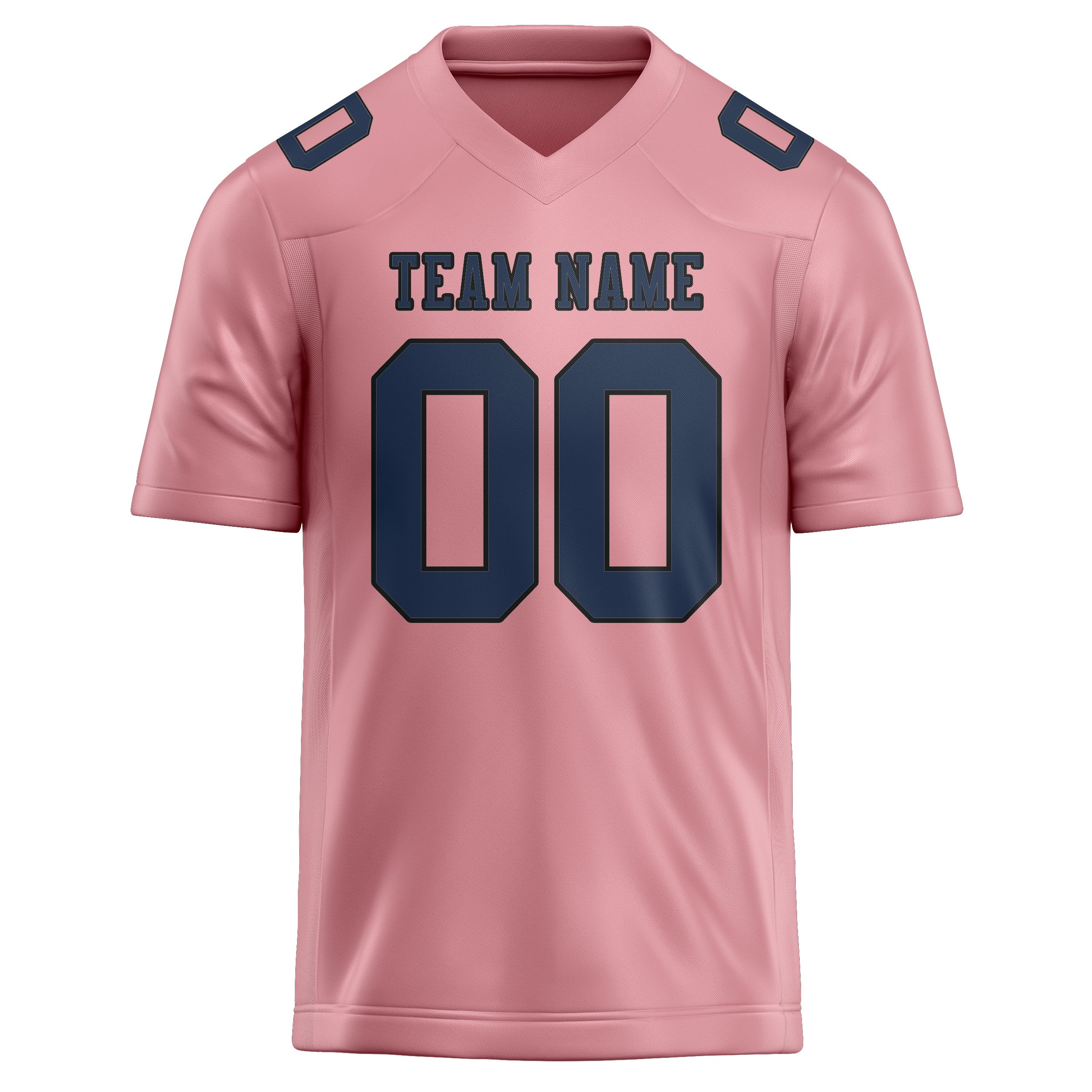 Maßgeschneidertes Professionelles Rosa Marineblau Rugbytrikot