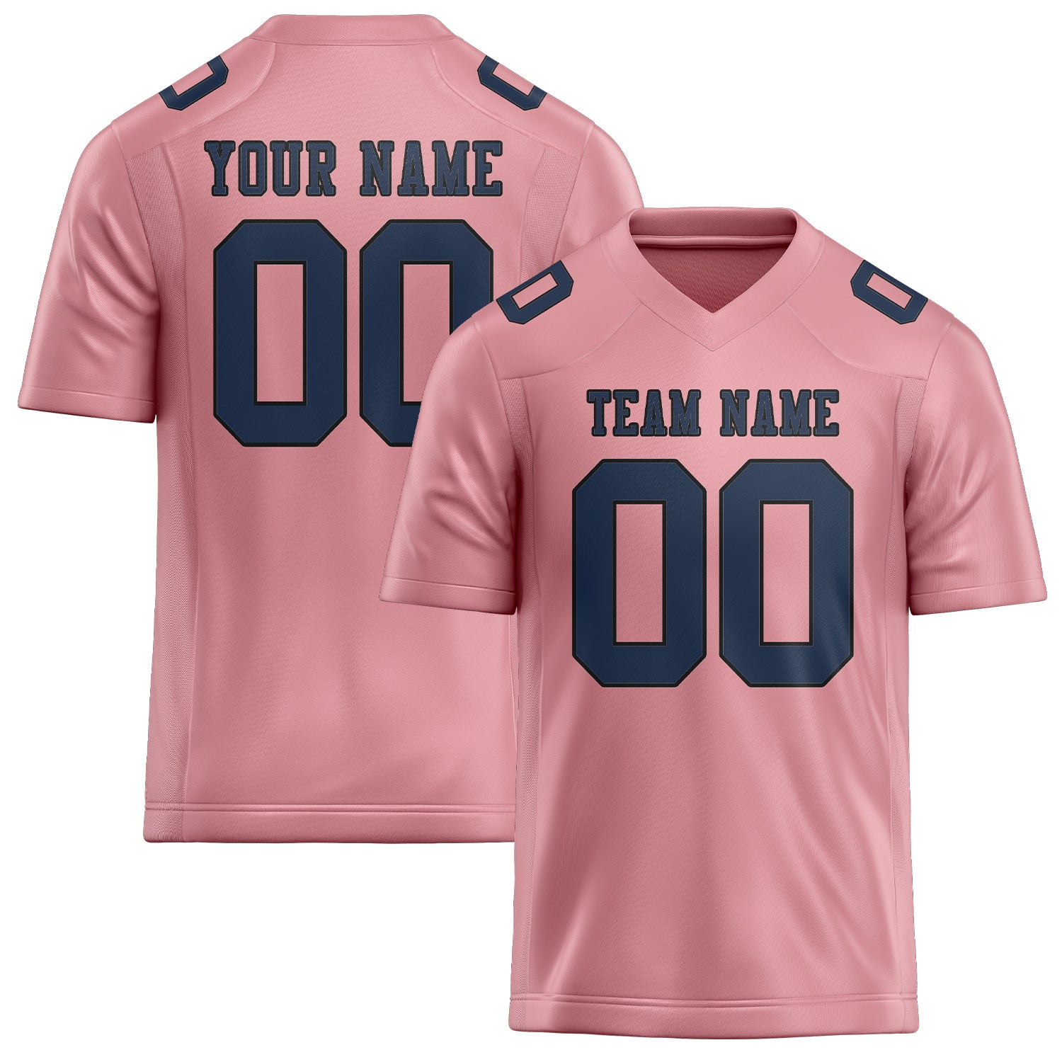 Maßgeschneidertes Professionelles Rosa Marineblau Rugbytrikot