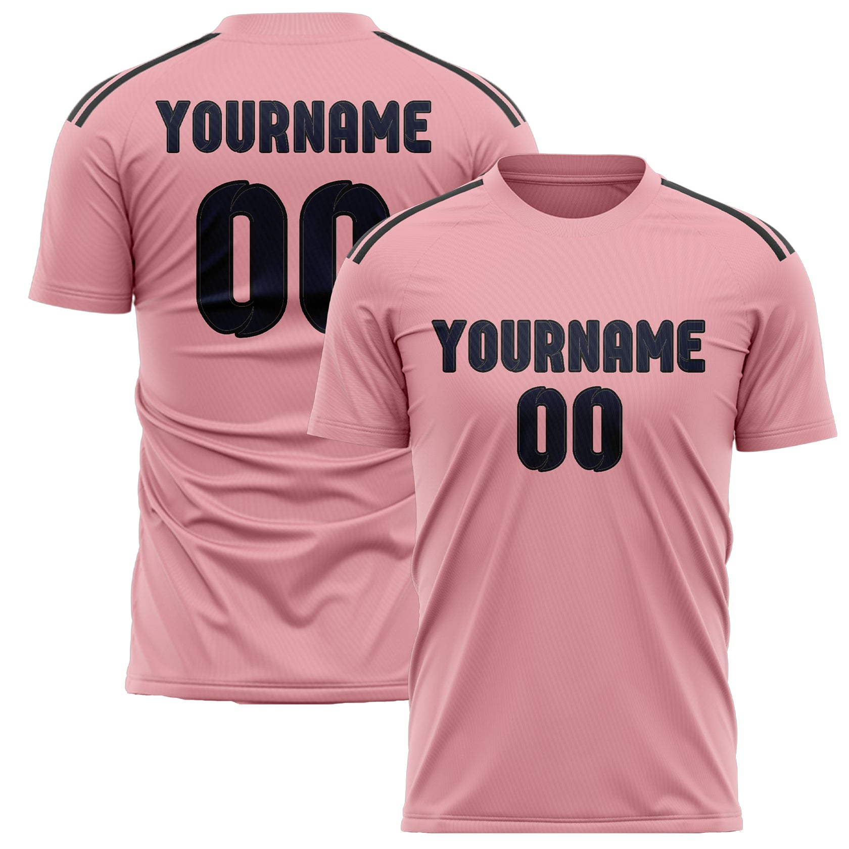 Benutzerdefiniertes Professionelles Rosa Stahlblau Fußballtrikot