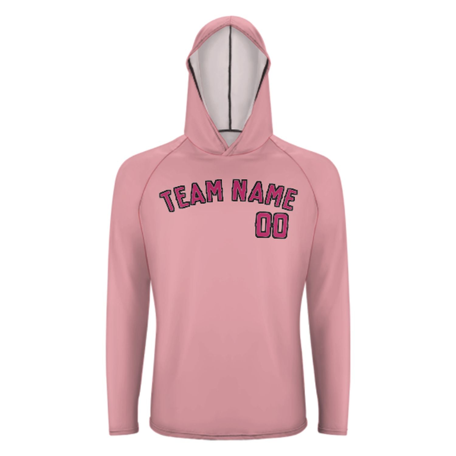 Maßgeschneidertes Rosa Rosarot UV-Hoodie