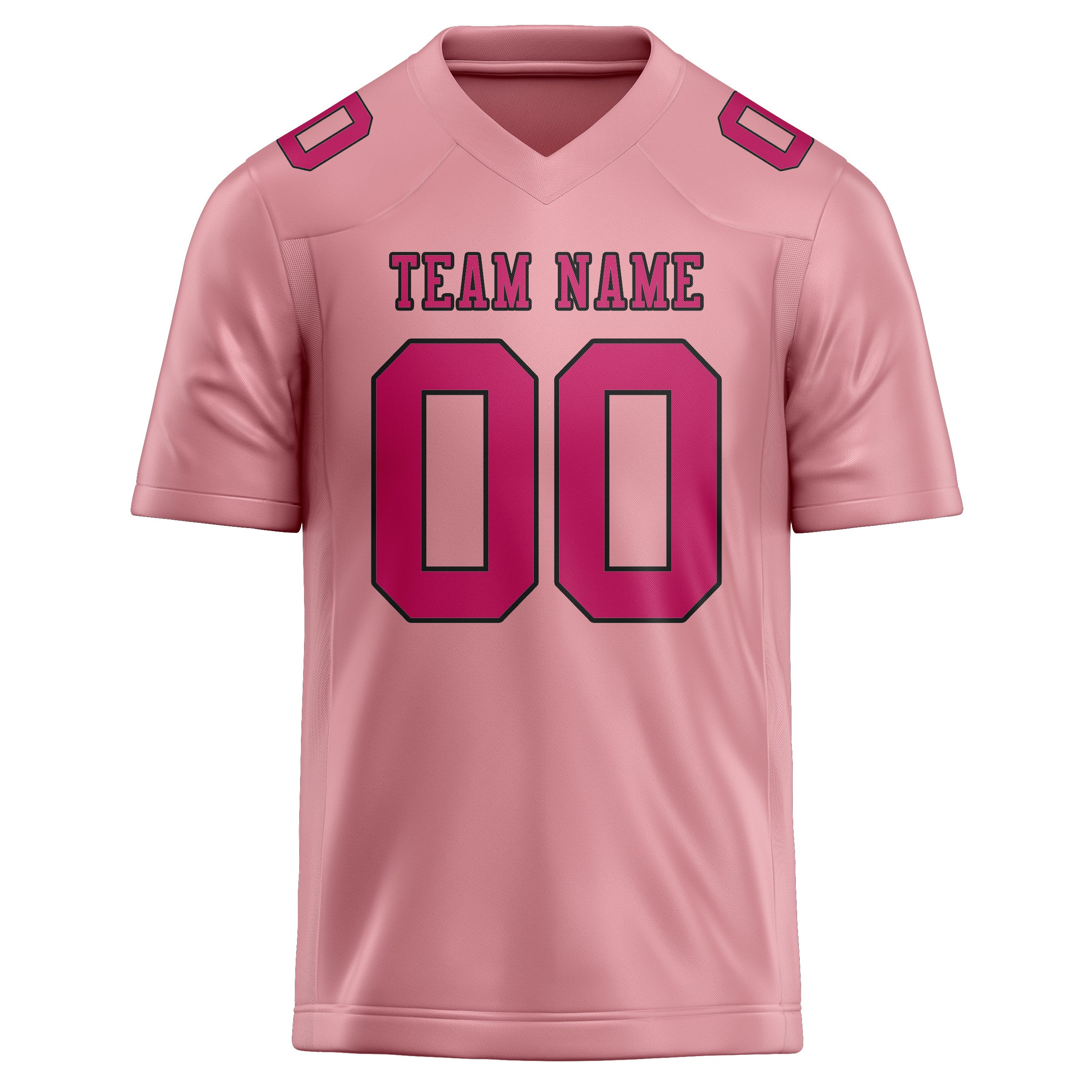 Maßgeschneidertes Professionelles Rosa Rosarot Rugbytrikot